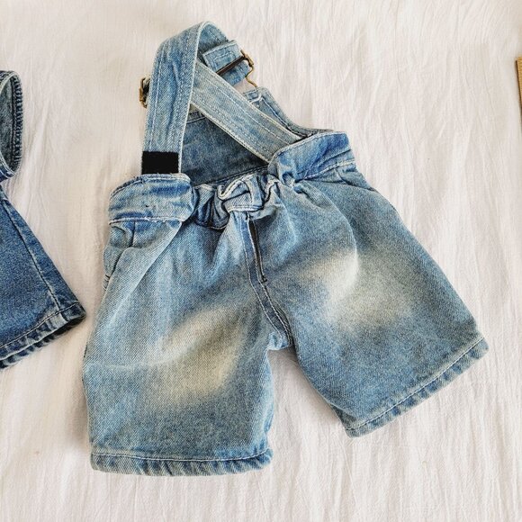Build-A-Bear Workshop Denim Overalls & Dress Set with Boots & Shoes - Picture 3 of 15